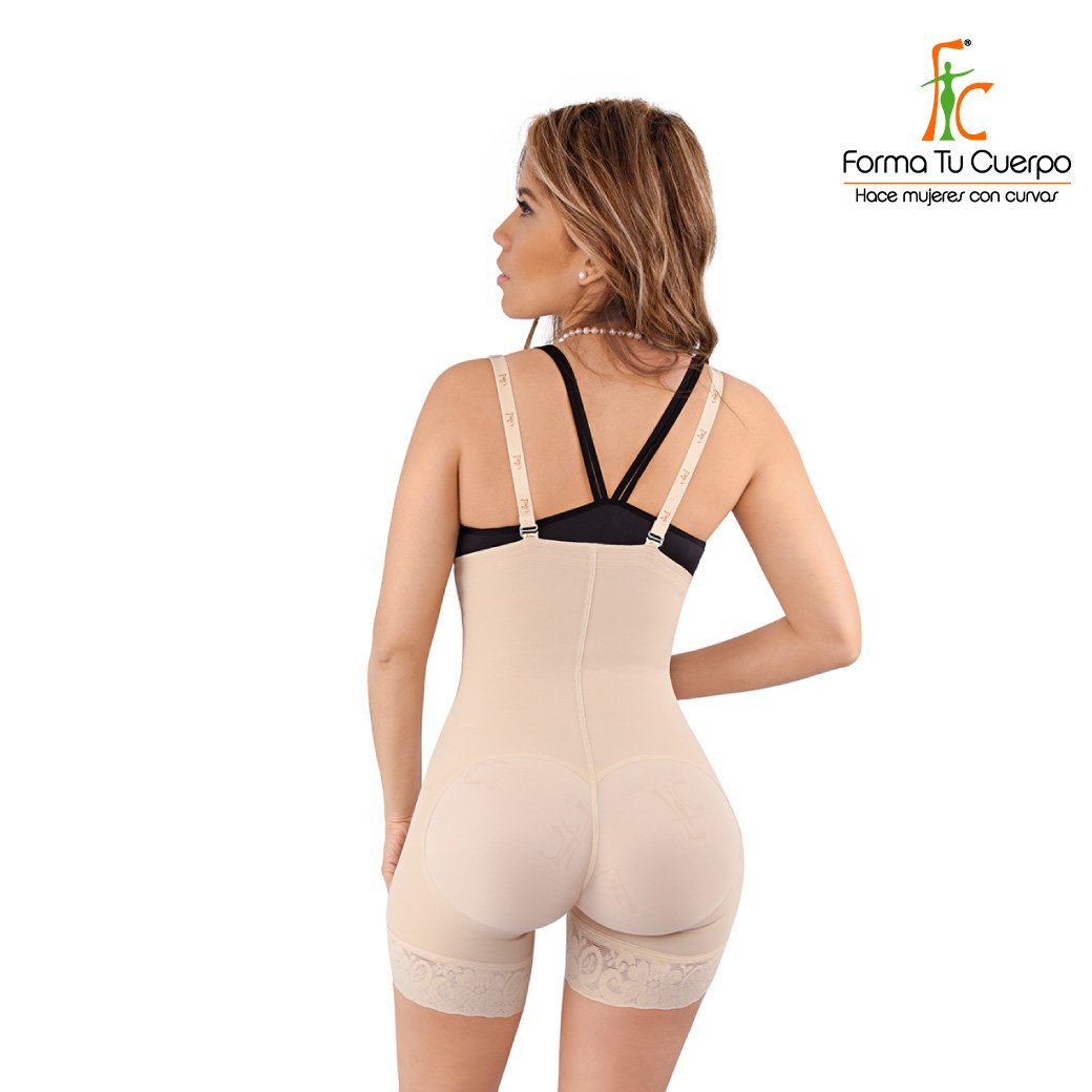 Faja Short Strapless Bodysuit, Girdle & compression garment for smooth curves (Ref. CMP)