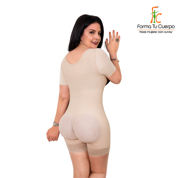 Faja Colombiana Short Bodysuit Arms control,  High Quality Shapewear & Butt Lifter (Ref. MPTA) - fajas  colombianas Forma Tu Cuerpo